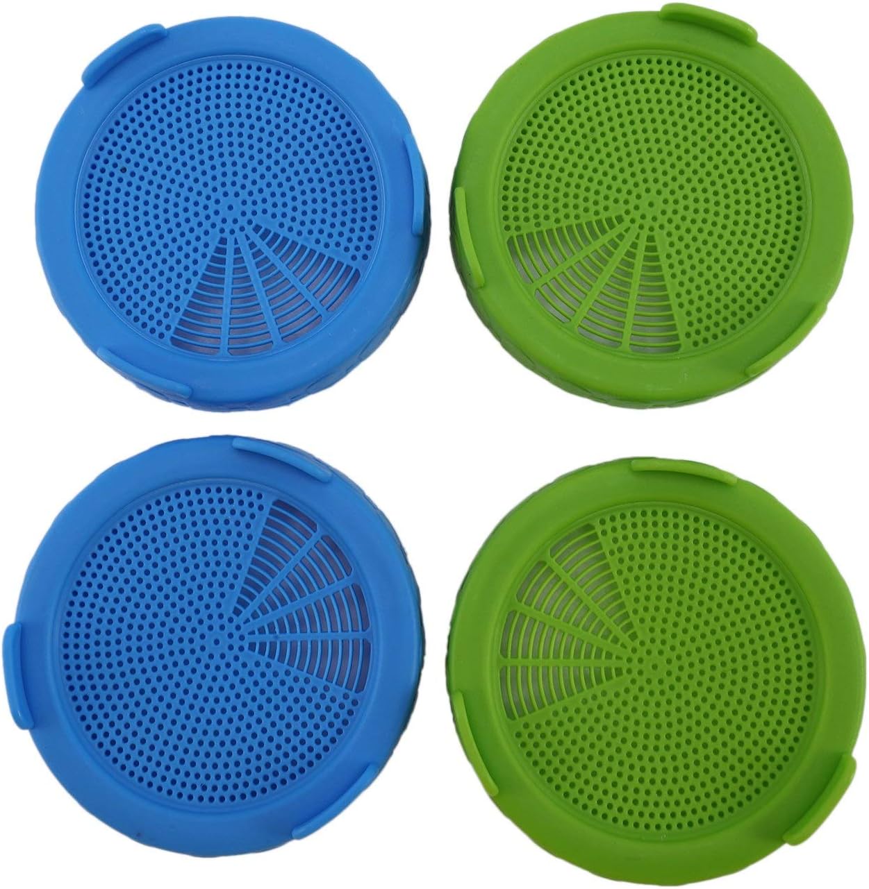 Essenc 4Pcs Sprouting Lids Food Grade Mesh Sprout Cover Kit Seed Growing Germination