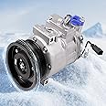 Air Conditioner AC Compressor with Clutch, Fits for Volkswagen Beetle-Cabrio Bora Jetta GTI Golf Beetle Rabbit Golf SportWagen 2.0L 2.5L 2006-2014, for Audi TT RS Quattro 2.5L 2012 2013, AC Compressor