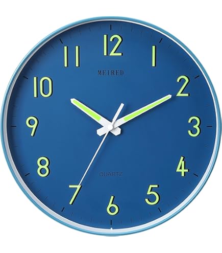 【公式サイト欠品中】BISLEY New WALL CLOCK [Blue] Amazon.com: Timely Furnishings Midnight Blue Silent Wall Clock