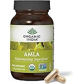 ORGANIC INDIA Amla Capsules Organic - Indian Gooseberry Herbal Vitamin Supplement, Amla Supplement, Immune Support, Vegan, Gluten-Free, Ayurvedic, Antioxidant, Non-GMO - 60 Capsules