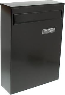 Burg-Wächter Anlagenbriefkasten, A4 Einwurf-Format, Verzinkter Stahl, Leipzig 777 W, Braun