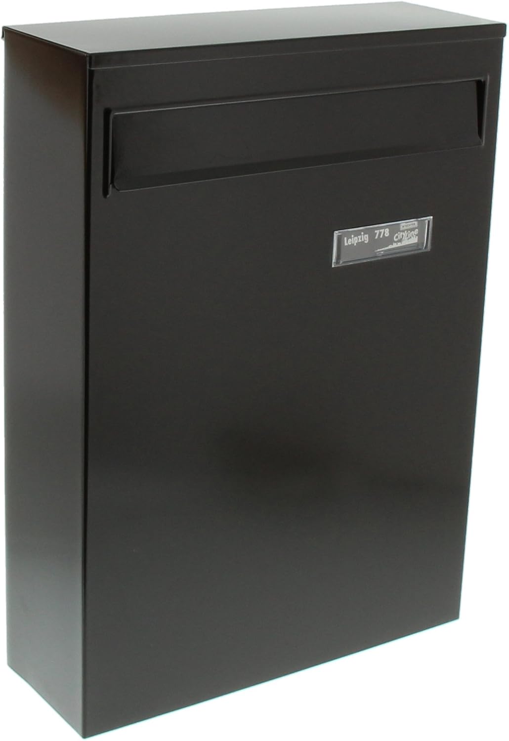 Burg-Wächter Anlagenbriefkasten, A4 Einwurf-Format, Verzinkter Stahl, Leipzig 777 W, Braun