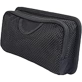 LIVANS Tactical Mesh Zipper Pouch, Modular Insert Panel Organizer EDC Utility Storage Pocket with Hook-N-Loop Fasteners for Backpack Bag Accessories