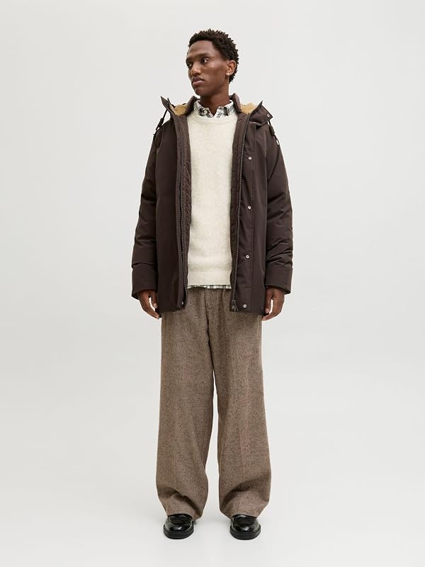 Jprblasimon Souffle Knit Crew Neck, Doublure argentée, L Homme