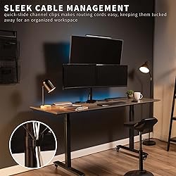 VIVO Triple LCD LED Computer Monitor Desk