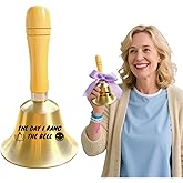 Cancer Gifts Hand Bell – End of Chemo and Radiotherapy Gifts, Ringing Bell for Last Day of Chemo or Radiation, Cancer Survivor Recovery Milestone Celebration Gift, Encouragement and Support Present