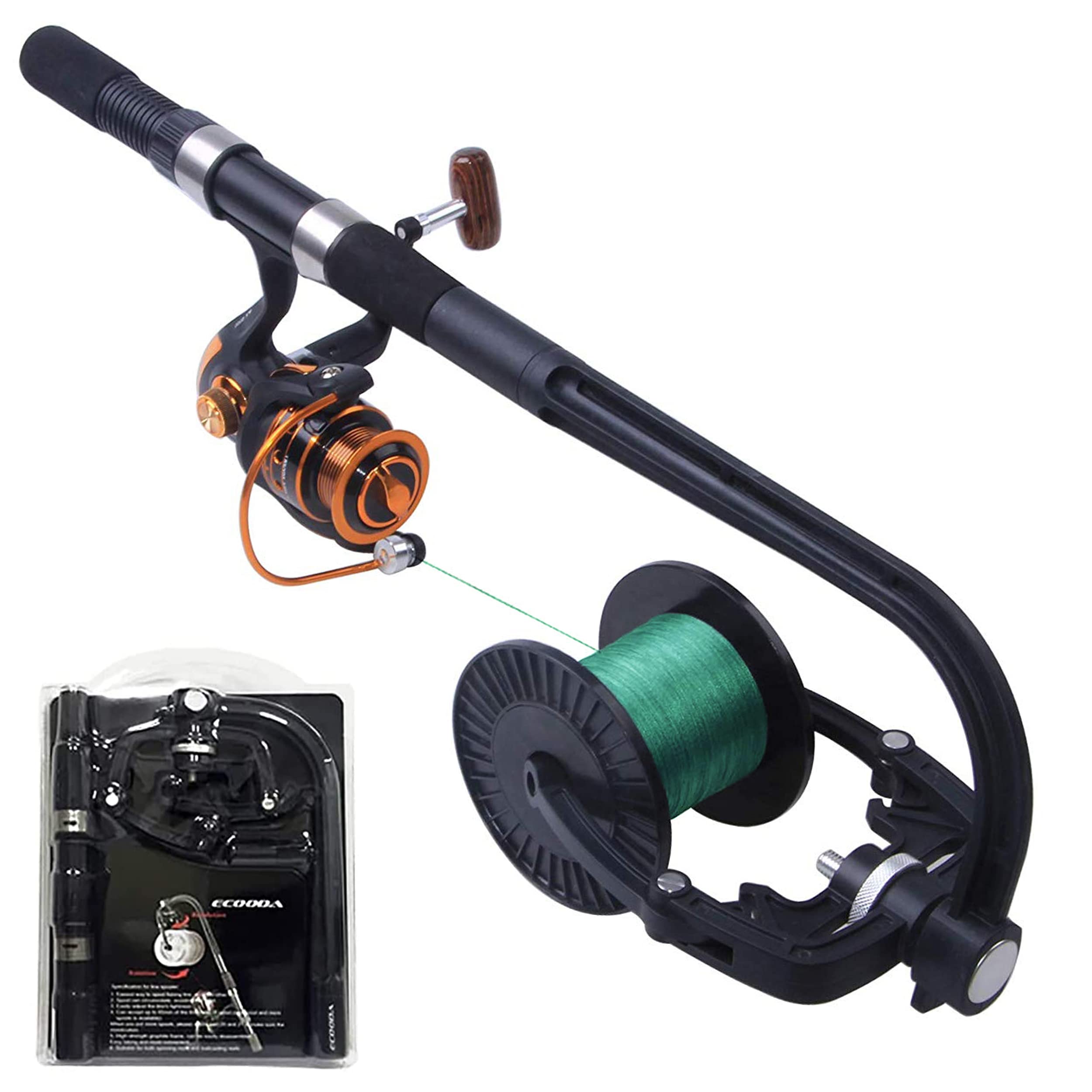 Fishing Line Spooler Reel Winder Spooler Portable Spinning Reel Spooling Station System Fishing Line Tool Spooling Accessories