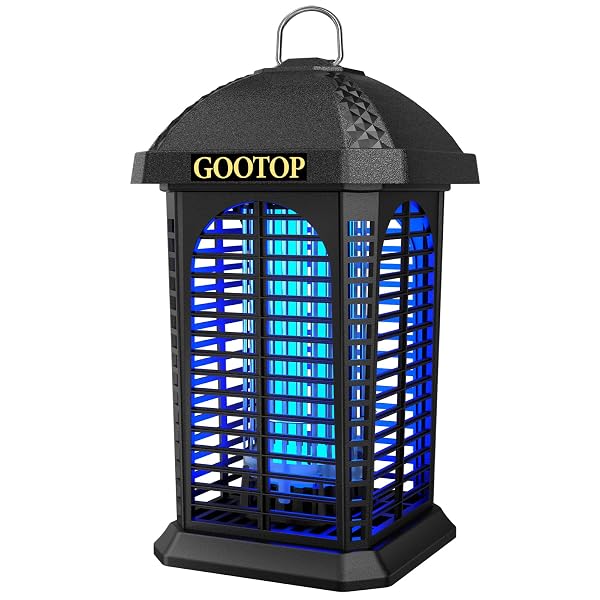 BUG ZAPPER OUTDOOR, 4200V ELECTRIC MOSQUITO ZAPPER, BUG ZAPPER OUTDOOR, FLY TRAPS, FLY ZAPPER, MOSQUITO KILLER INDOOR 3 PRONG PLUG, 90-130V, ABS PLASTIC OUTER
