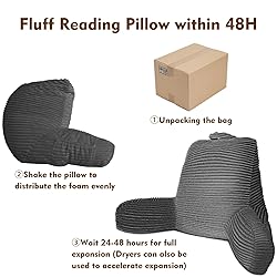 ABROLOY Reading Pillow for Adult, Bed Reading