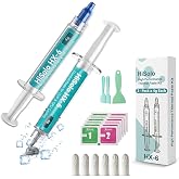 HiSolo 2‑Pack 8g Total (4g Each) 13W/m‑K High‑Grade Thermal Paste Kit | Professional upgraded thermal grease kit with applicator &amp; cleaning tools for CPU, GPU, laptops, consoles, PS5