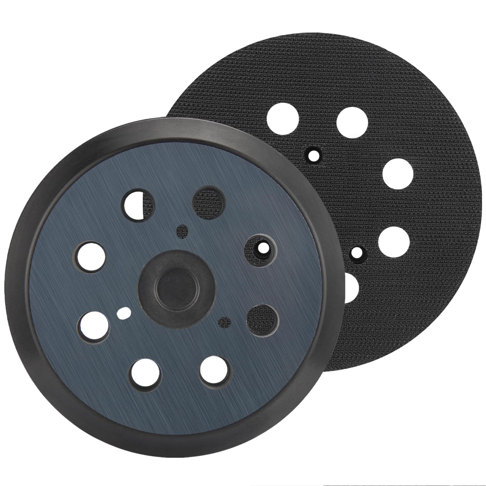 Photo 1 of Replacement Sander Pads for Dewalt, 2 Pack 5" 8 Hole Hook and Loop Orbital Sander Pads for DeWalt DW420 DW421 DW422 DW423 DW426 D26451 Random Orbital Sander