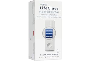 Artron LifeClues™ Male Fertility Test: 1 Test/Pack SpermScore Semi-Quantitative Home Test – Fast & Easy Sperm Count Detection