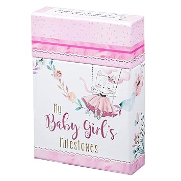 milestone cards baby girl