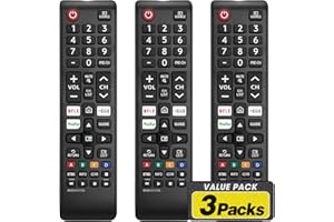 YESBES 3 Pack Remote for All Samsung TV Remote, Replacement Compatible with All Samsung Smart TVs, LCD, LED, 3D, HDTV, Series TVs