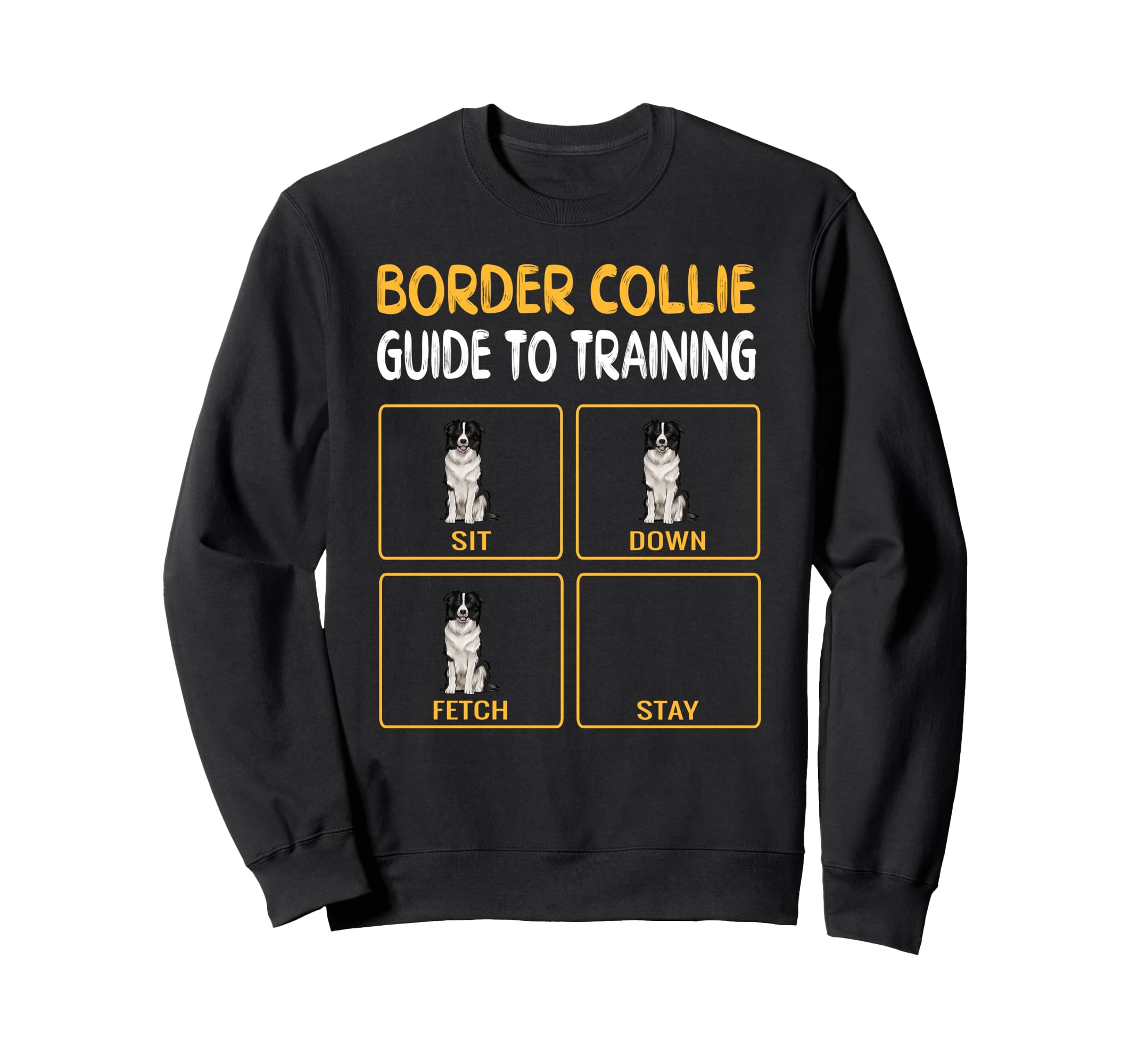 Funny Border Collie Guide To Training Dog Obedience Trainer Sweatshirt