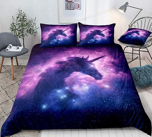 galaxy unicorn bedding