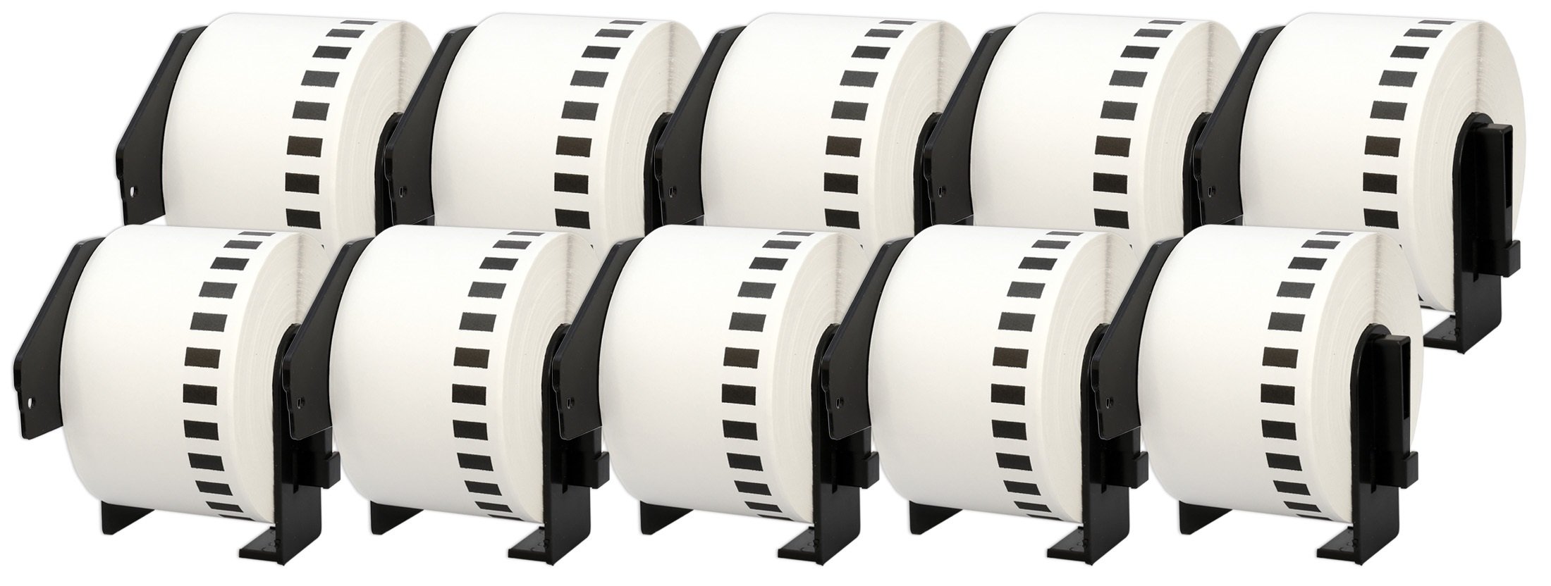 10 Compatible Rolls DK22223 DK-22223 50mm x 30.48m Continuous Address Labels for P-Touch QL-500 QL-550 QL-560 QL-570 QL-700 QL-800 QL-810W QL-820NWB QL-1050 QL-1060N QL-1100 QL-1110NWB