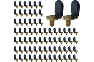 ROCHAN L-Shaped Shelf Pins Shelf Support Pegs Diameter for Kitchen Cabinet Closet & Bookcase Shelves, 72 Pcs （0.24inchs) 6.2mm Vintage (Bronze)