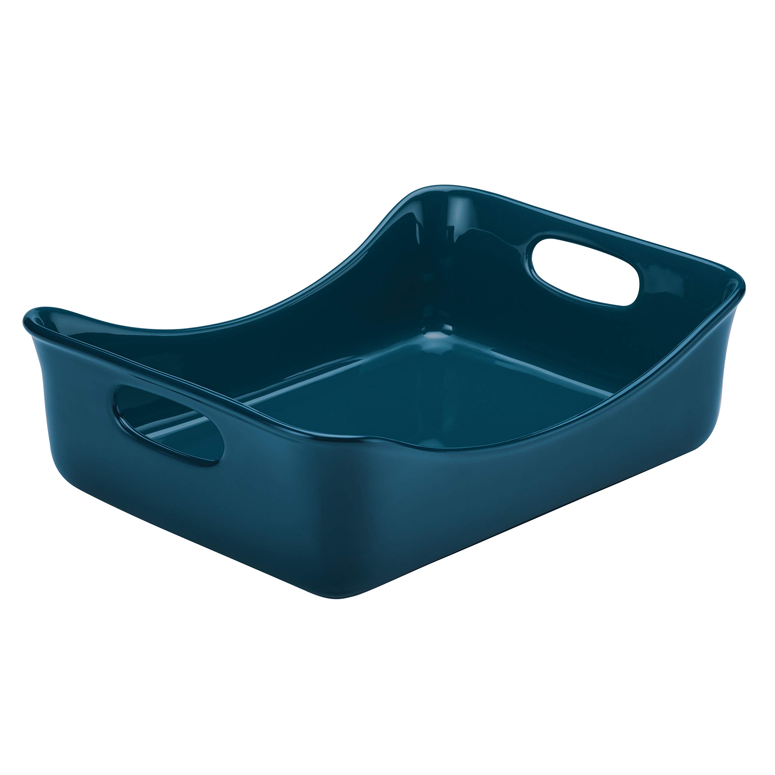 Rachael Ray Solid Glaze Ceramics Bakeware / Lasagna Pan / Baker, Rectangle - 9 Inch x 12 Inch, Marine Blue Rachael Ray Solid Glaze Ceramics Bakeware / Lasagna Pan / Baker, Rectangle - 9 Inch x 12 Inch, Marine Blue