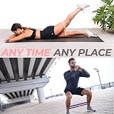 Coresteady 5pc Resistance Bands Set Mini Loop Bands Yoga Home Gym view 5