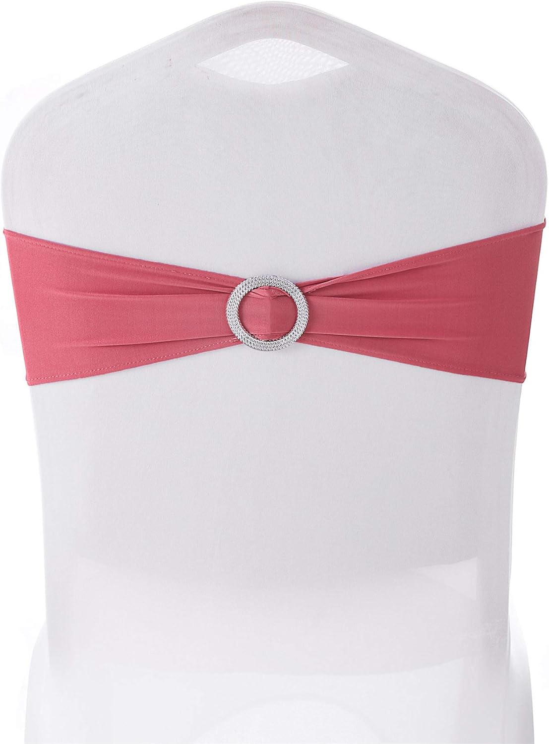 20PCS Spandex Chair Sashes | Chair Bands with Buckle Slider | for Wedding, Hotel, Banquet, Party Decorations | Without White Covers(Pink): Kitchen & Dining