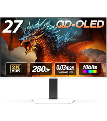 Amazon.com: DOUGH Spectrum Black 27 QHD 480Hz OLED Monitor