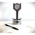 Engine Piston Desk Clock for Car Enthusiasts – Unique Industrial Decor, Car Guy Gift, Motorhead Desk Accessory, Automotive Piston Art, Race Car-Inspired Clock for Home and Office Decor