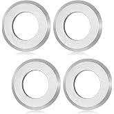 4 Pcs Tungsten Steel Detachable Blades Manual Wire Stripper Replacement Blades for Electric Hand Crank Stripping Machines Silver