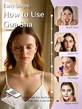 Rena Chris Amethyst Gua Sha Facial Tool Purple Natural Amethyst Stone view 4