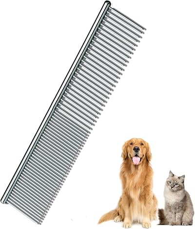 ZDXY Stainless Steel Pet Comb Detangling Tool for Dogs & Cats