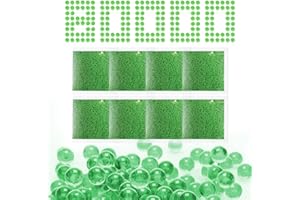 BEIDONGLI Water Balls Beads Ammo Gel Splater Blaster Ball Gel Blaster Refill Ammo(8 Packs-10000/Pack,7-8MM) Non-Toxic Friendly Water Ball for Splatter Gall Gun, Vases, Plants Decor