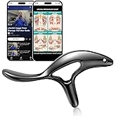 lifechill Trigger Point Massage Tool for Deep Tissue Pain Relief, Gua Sha & Muscle Scraper Tool for Full Body, Thumb Saver Acupressure Tool Relieve Plantar Fasciitis, Black