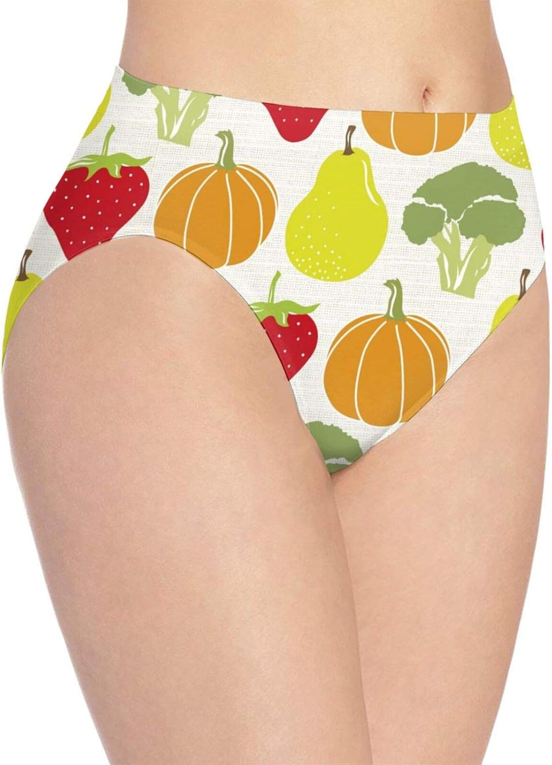 Womens Underwear Season Vegetables and Fruits Panties for Ladies Bikini