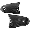 TanKin M Style Real Carbon Fiber Mirror Cover Caps Compatible with Toyota Supra MK5 A90,1Pair of Sport Design Rear View Mirror Housings Replacement
