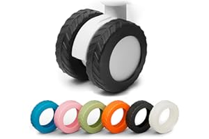 Goticc Luggage Wheel Covers suitcase Luggage Wheel Protector Covers for 2.1-2.4 inchs 8 Spinner Suitcases (8, color BLACK)