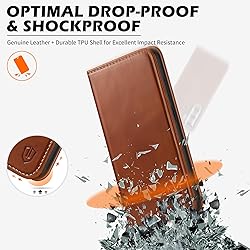 SHIELDON Case for Galaxy S25 6.2", Genuine Leather