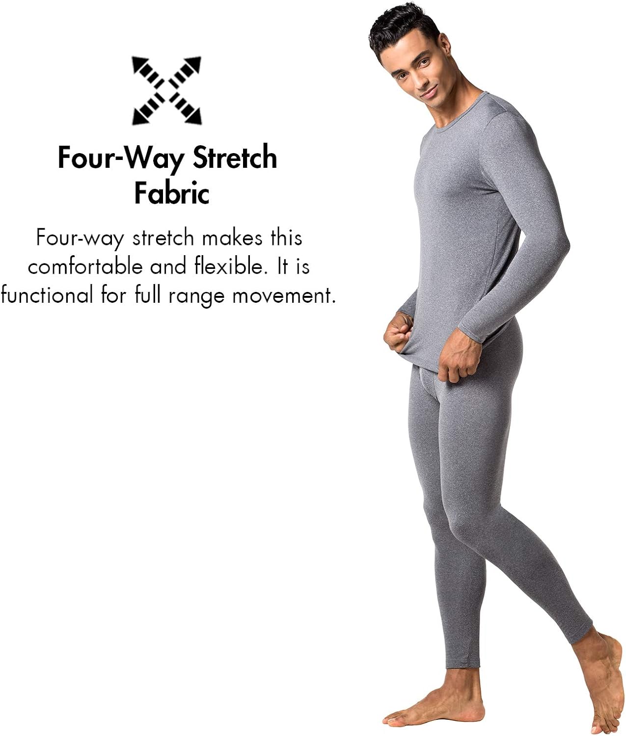 LAPASA Men's 1 or 2 Pack Thermal Underwear Tops Fleece Lined Base Layer Top M09 at  Men’s Clothing store