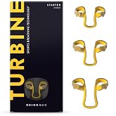 Rhinomed Turbine Sport Nasal Dilators, 38% More Air, Starter Pack - 3 Sizes | Performance Breathing Aid for Exercise &amp; Fitness, Reusable, Drug-Free, Nose Strip Alternative, Comfortable &amp; Adjustable Fit