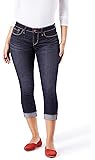 Signature by Levi Strauss & Co. Women's Premium Modern Mid-Rise Skinny Leg Capri Pants (Stormy Sky Rinse Wash)