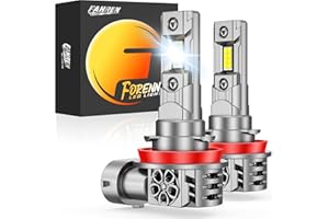 forenner Fahren New-Gen & Mordern H11 Bulbs, 900% Upgrade Brightness, H9 H8 Fog Lights 1:1 Size with 20000RPM Silent Cooling Fan Quick Install, Turn Signal Assemblies Pack of 2