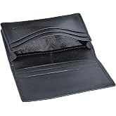 Easyoulife RFID Mens Slim Front Pocket Wallet Genuine Leather Bifold ID/Credit Card Holder