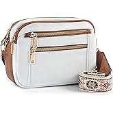 WJCD Women's Crossbody Purse - Vegan Leather Lightweight Shoulder Bag with Adjustable Strap, Stylish Small Handbags