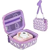 Perfcaze Kids Camera Case Compatible with Goopow/Seckton/Mgaolo/HOOMOON Kids Digital Camera Toy, Cartoon Video Camera Portable Carrying Case, Birthday Gift Storage Case for Girl and Boy
