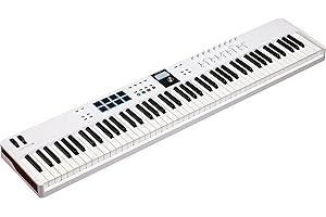 Arturia KeyLab Essential 88 mk3 — 88 key USB MIDI Controller Keyboard with Analog Lab V Software Included, White