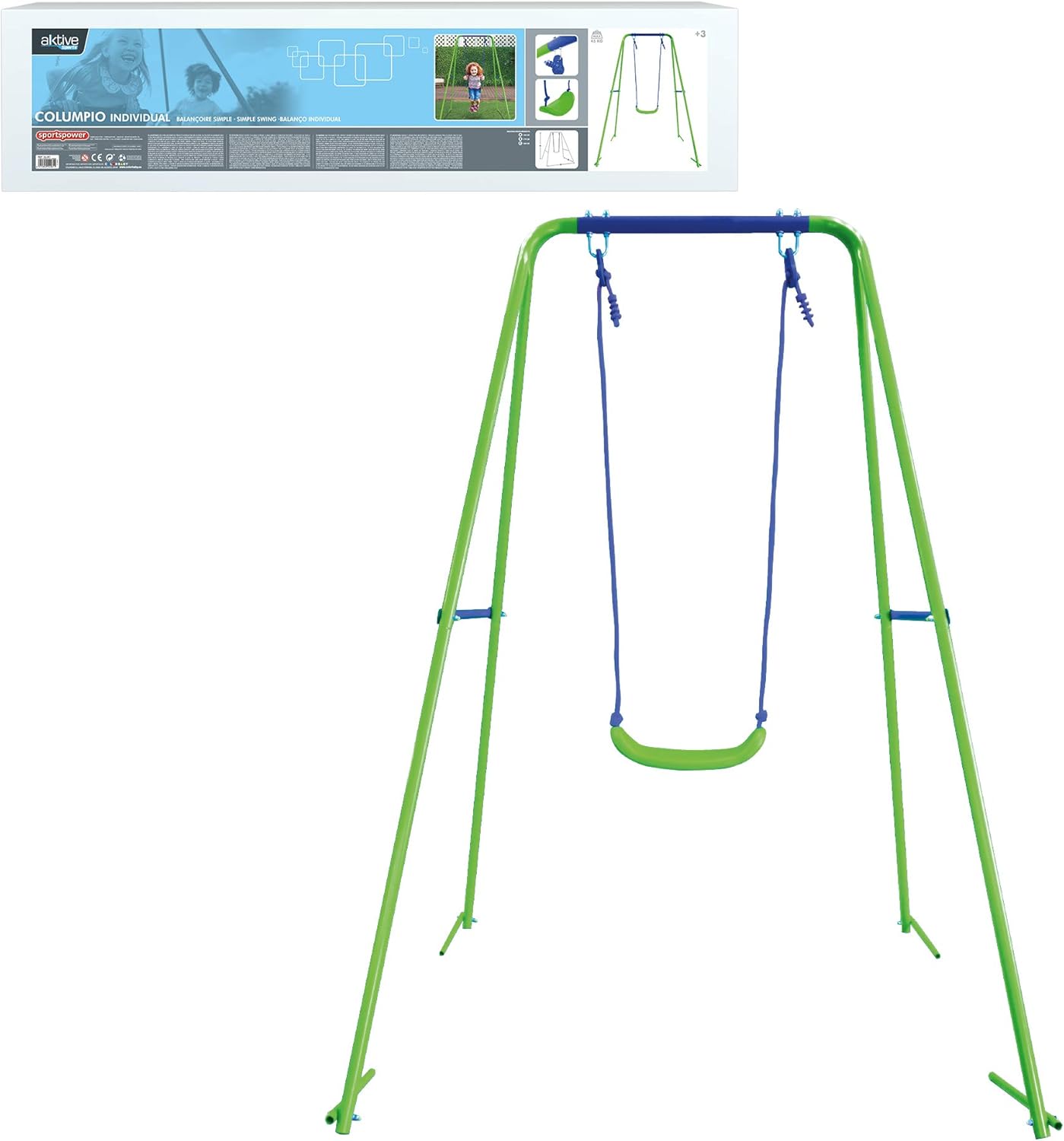 Aktive 54081 Einzelschaukel 140 x 140 x 179 cm Aktive Sports