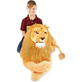 TigerHart Lasodo The Lion - 39 Inch (Tail Measurement Not Included) Big Stuffed Animal Plush Cat