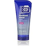 Clean & Clear Blackhead Eraser Facial Scrub with 2% Salicylic Acid Acne Medication, Oil-Free Daily Facial Scrub for Acne-Pron