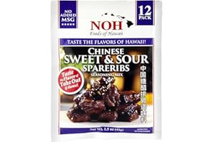 NOH Chinese Sweet & Sour Spareribs, 1.5-Ounce Packet, (Pack of 12)
