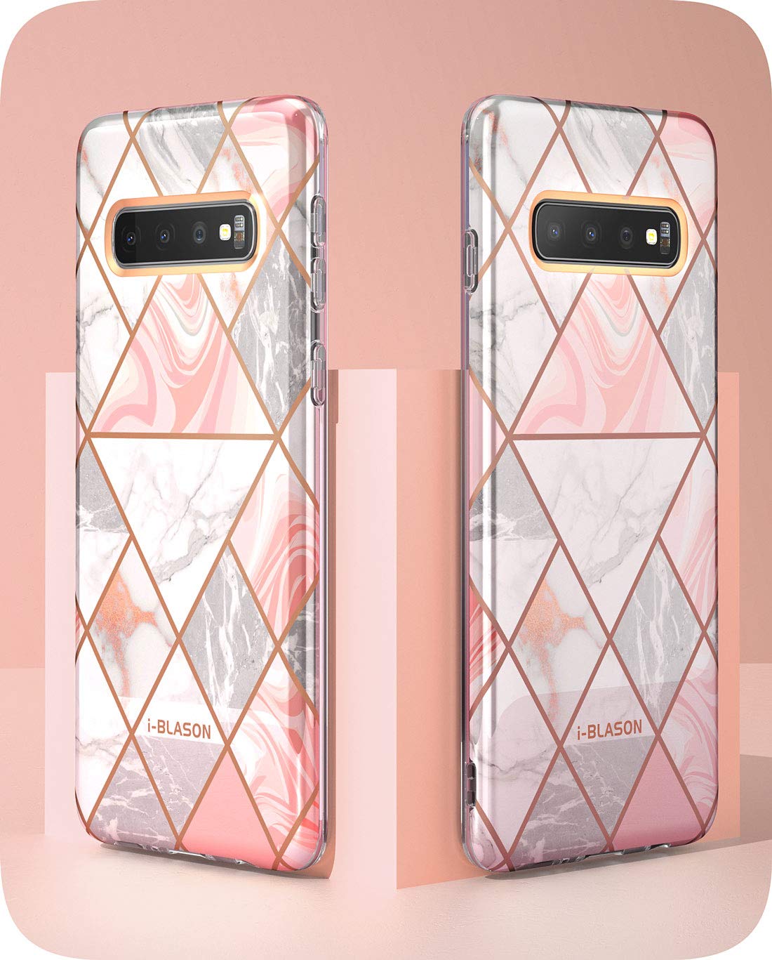 i-Blason Cosmo Lite Series Designed for Galaxy S10 Plus Case Slim Protective Stylish Design Bumper Case with Camera Protection for Samsung Galaxy S10 Plus 2019 Release(Marble)