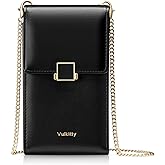 Vulkitty Cell Phone Purse with Crossbody Strap, Small Crossbody Purse for Women, Mobile Phone Bags, Leather Passport Bag